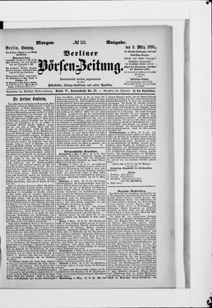 Berliner Börsen-Zeitung vom 09.03.1890