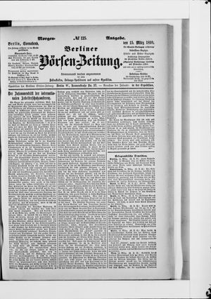 Berliner Börsen-Zeitung on Mar 15, 1890