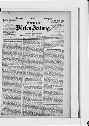 Berliner Börsen-Zeitung on Apr 12, 1890