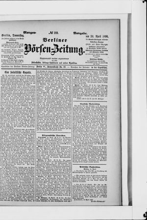Berliner Börsen-Zeitung vom 24.04.1890