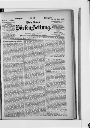 Berliner Börsen-Zeitung on Apr 29, 1890