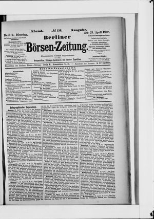 Berliner Börsen-Zeitung vom 29.04.1890