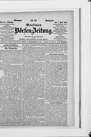 Berliner Börsen-Zeitung vom 07.05.1890