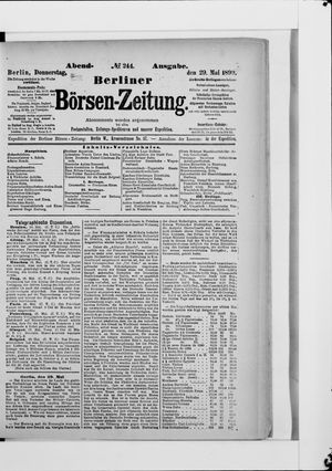 Berliner Börsen-Zeitung vom 29.05.1890