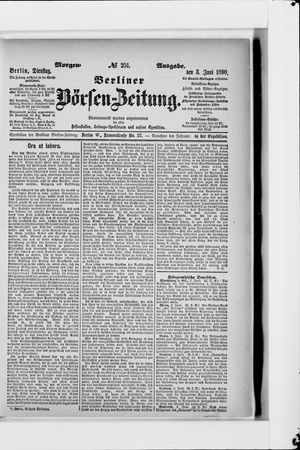 Berliner Börsen-Zeitung vom 03.06.1890