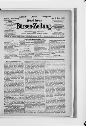 Berliner Börsen-Zeitung vom 05.06.1890