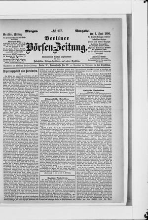 Berliner Börsen-Zeitung on Jun 6, 1890
