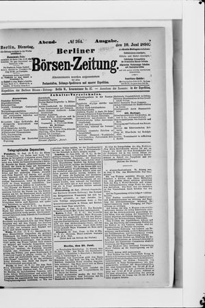 Berliner Börsen-Zeitung vom 10.06.1890