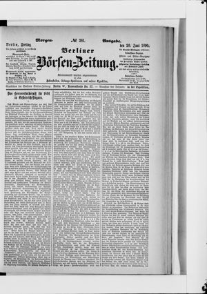 Berliner Börsen-Zeitung on Jun 20, 1890