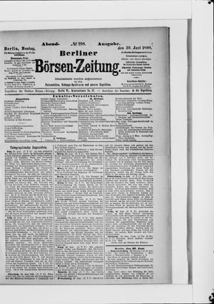 Berliner Börsen-Zeitung vom 30.06.1890