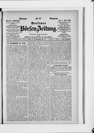 Berliner Börsen-Zeitung vom 05.07.1890