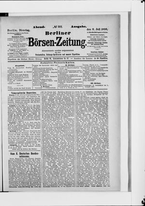 Berliner Börsen-Zeitung vom 08.07.1890