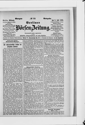 Berliner Börsen-Zeitung vom 09.07.1890