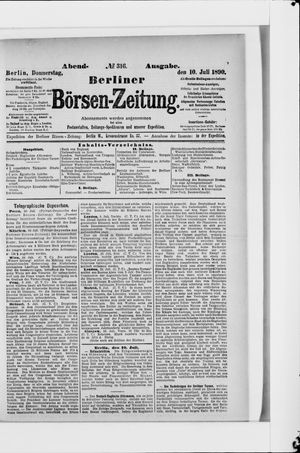 Berliner Börsen-Zeitung vom 10.07.1890