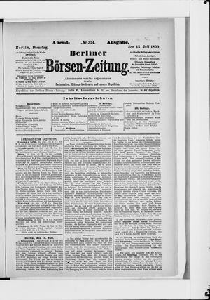 Berliner Börsen-Zeitung vom 15.07.1890