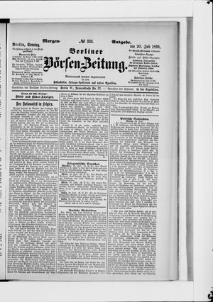 Berliner Börsen-Zeitung vom 20.07.1890