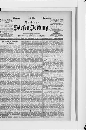 Berliner Börsen-Zeitung vom 22.07.1890