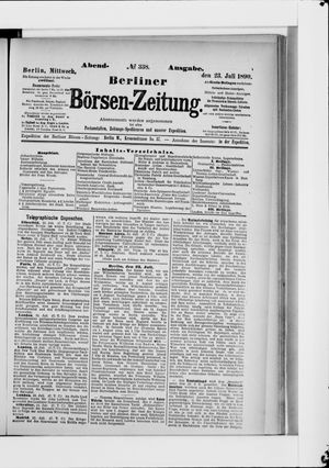 Berliner Börsen-Zeitung vom 23.07.1890
