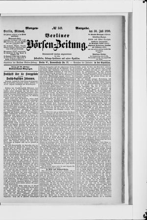 Berliner Börsen-Zeitung vom 30.07.1890