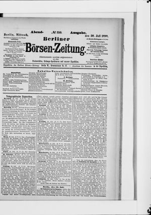 Berliner Börsen-Zeitung vom 30.07.1890
