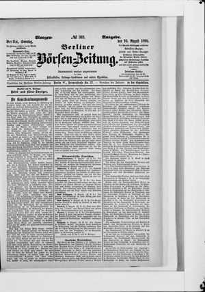 Berliner Börsen-Zeitung vom 10.08.1890