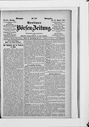 Berliner Börsen-Zeitung vom 24.08.1890