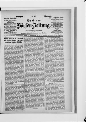Berliner Börsen-Zeitung vom 04.09.1890