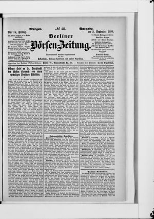 Berliner Börsen-Zeitung on Sep 5, 1890