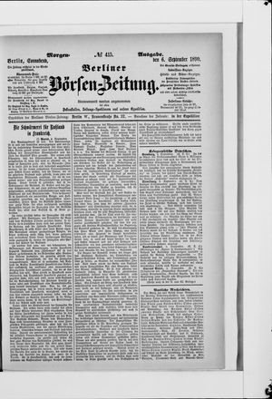 Berliner Börsen-Zeitung on Sep 6, 1890