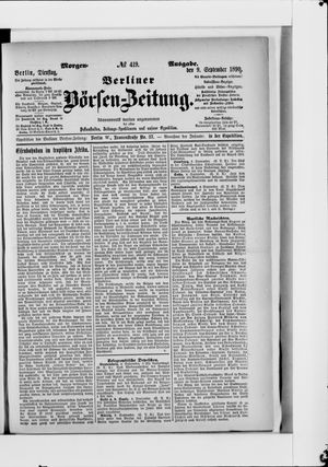 Berliner Börsen-Zeitung vom 09.09.1890