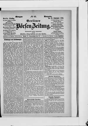 Berliner Börsen-Zeitung vom 16.09.1890