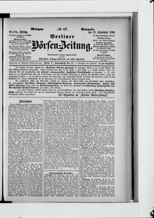 Berliner Börsen-Zeitung vom 19.09.1890
