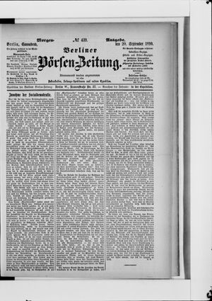 Berliner Börsen-Zeitung on Sep 20, 1890
