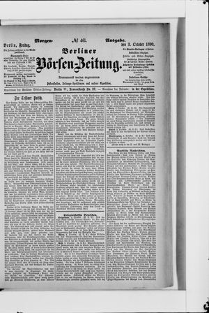 Berliner Börsen-Zeitung vom 03.10.1890