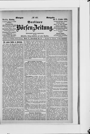 Berliner Börsen-Zeitung vom 05.10.1890