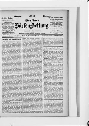 Berliner Börsen-Zeitung vom 24.10.1890