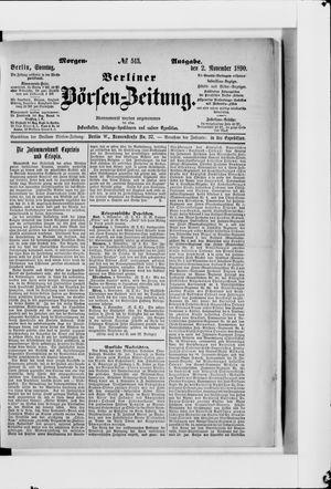 Berliner Börsen-Zeitung vom 02.11.1890