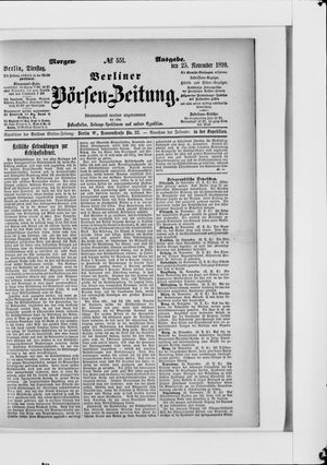 Berliner Börsen-Zeitung vom 25.11.1890