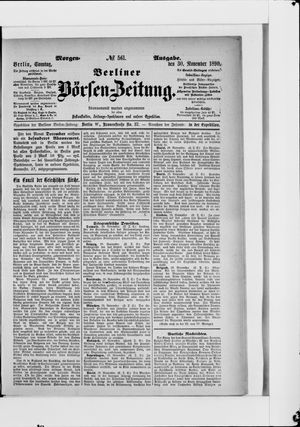Berliner Börsen-Zeitung on Nov 30, 1890