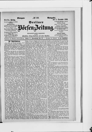 Berliner Börsen-Zeitung vom 05.12.1890