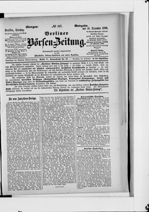 Berliner Börsen-Zeitung on Dec 16, 1890