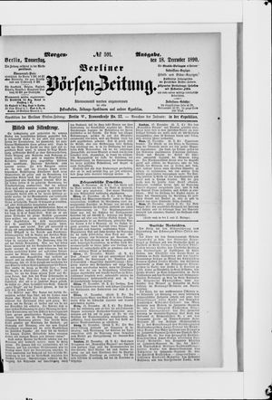 Berliner Börsen-Zeitung vom 18.12.1890