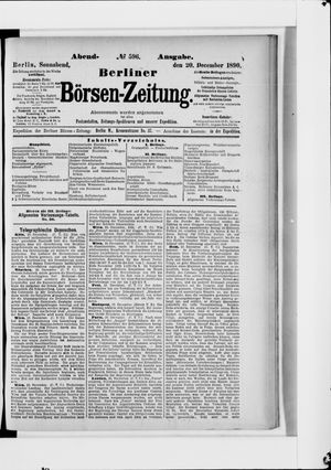 Berliner Börsen-Zeitung vom 20.12.1890