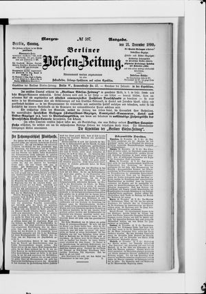 Berliner Börsen-Zeitung vom 21.12.1890