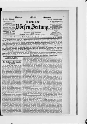 Berliner Börsen-Zeitung vom 24.12.1890