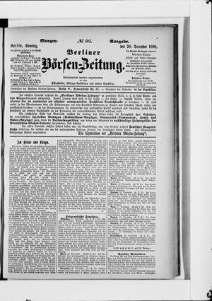 Berliner Börsen-Zeitung vom 28.12.1890