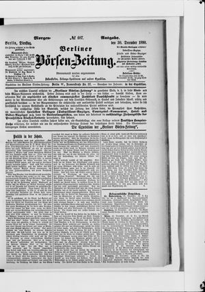 Berliner Börsen-Zeitung on Dec 30, 1890