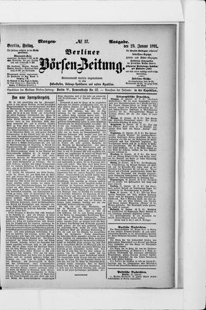 Berliner Börsen-Zeitung on Jan 23, 1891