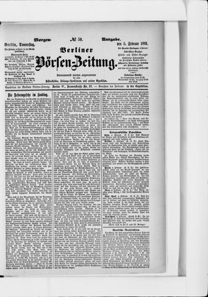 Berliner Börsen-Zeitung vom 05.02.1891
