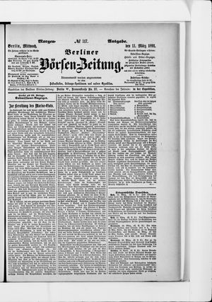Berliner Börsen-Zeitung vom 11.03.1891